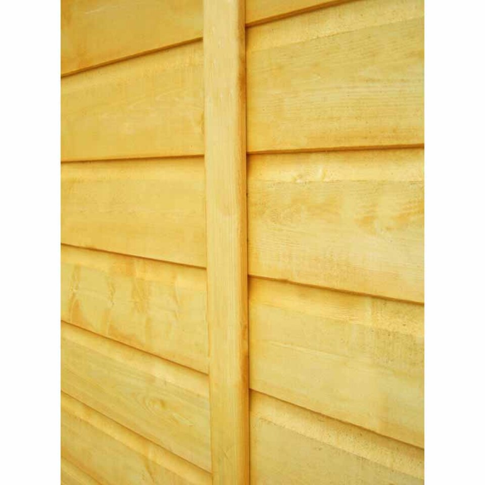 image 1 of Sun Pent 10 x 6 Feet Single Door with Eight Windows Dip Treated Wooden Garden Potting Shed | Brown | Honey Brown