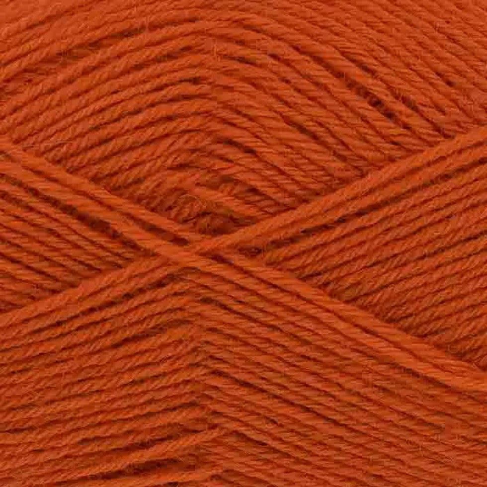 King Cole Orange Merino Blend 4 Ply Yarn (Value Pack 12 x 50g Balls) For Crochet, Knitting - 180m per ball
