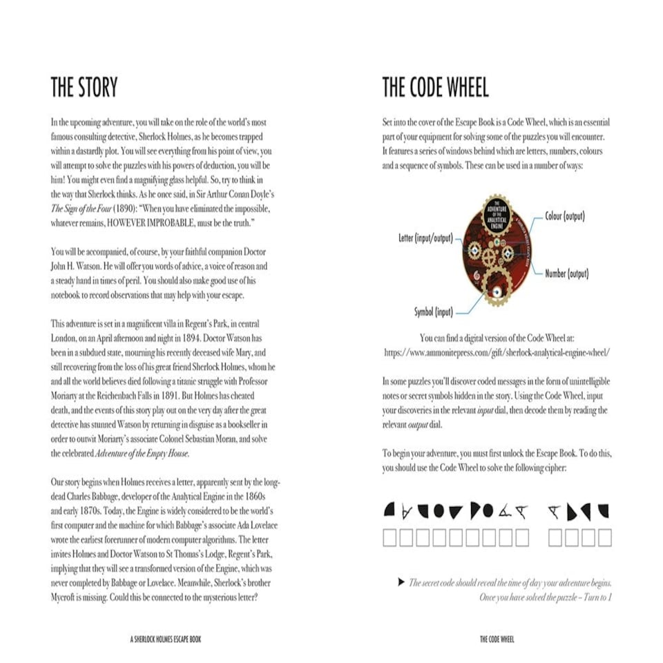 image 1 of Sherlock Holmes Escape Book: Analytical Engine