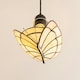 image 3 of ValueLights Tiffany White Ceiling Pendant Shade and Bulb White