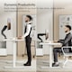 image 8 of VonHaus Gas Powered Dual Monitor Stand for 10-32" Screens