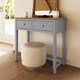 image 3 of Taberno 2 Drawer Dressing Table Dove Grey Grey