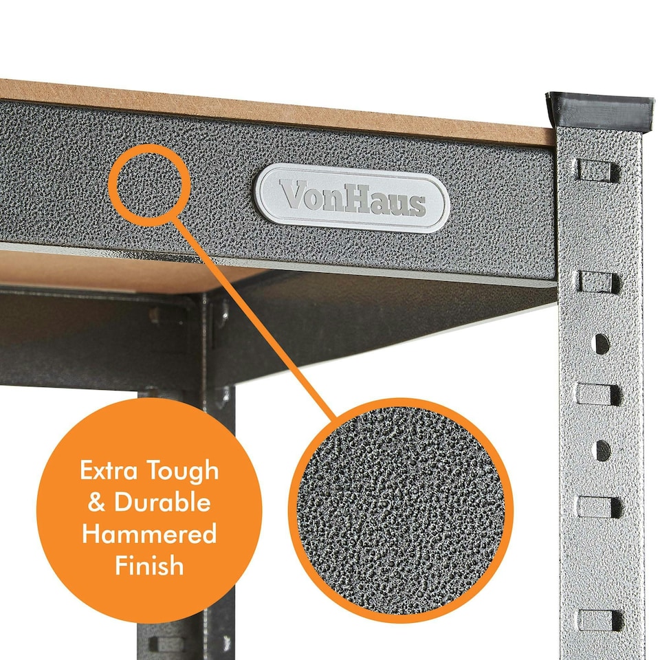 image 1 of VonHaus 3 Step Steel Folding Step Ladder with Anti Slip Feet