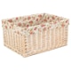 image 5 of Large White Wash Garden Rose Lined Storage Basket | Multi | Garden Rose