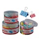image 4 of Pack of 12 51mm Assorted Colour Fold Back Binder Clips