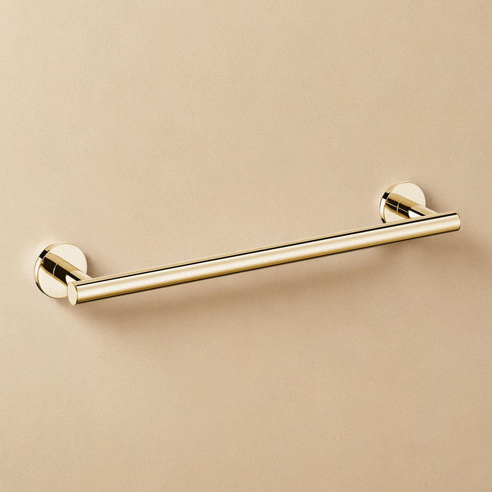 image 1 of COSMIC Towel rack, Glossy gold PVD, ARCHITECT S+ Collection
