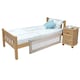 image 7 of Safetots Deluxe Soft Touch Denim Extra Wide Bed Rail, Natural 140cm Wide x 50cm Tall, Toddler Bed Guard For Safety