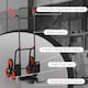 image 7 of DURHAND Trolley Hand Trucks 6-Wheels Foldable Load Cart Steel, Red