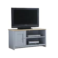 Small Wooden TV Unit In Grey