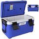 image 1 of Outsunny 42.6L Insulated Cool Box, Portable Ice Cooler with Handle | Blue | Dark Blue | 66.6 x 38.5 x 40 cm
