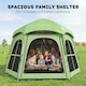 image 3 of Outsunny Pop Up Tent 3000mm Waterproof for 3-4 Person Green | Green | Green | 280 x 240 x 158 cm
