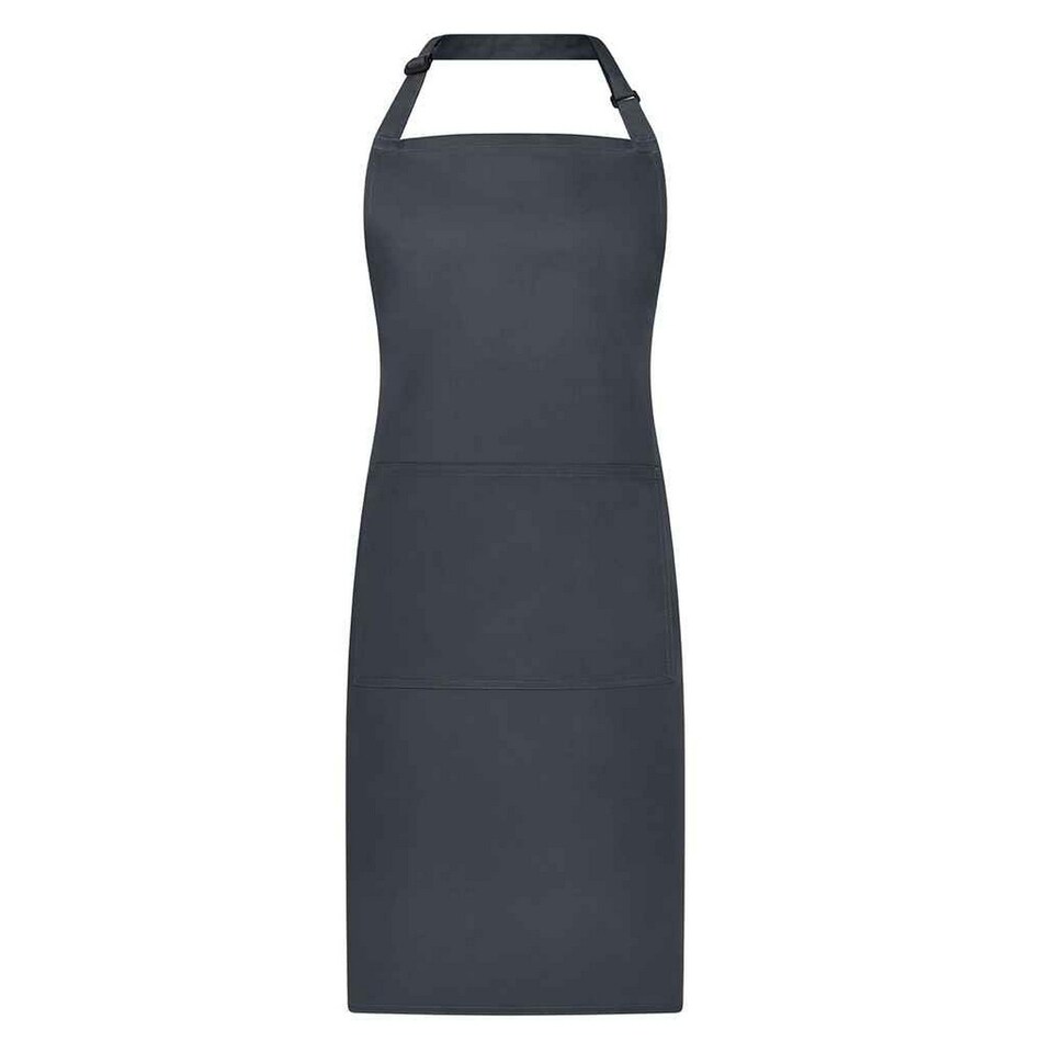 image 1 of Brand Lab Bibbed Full Apron | Black | Charcoal | One Size | 1