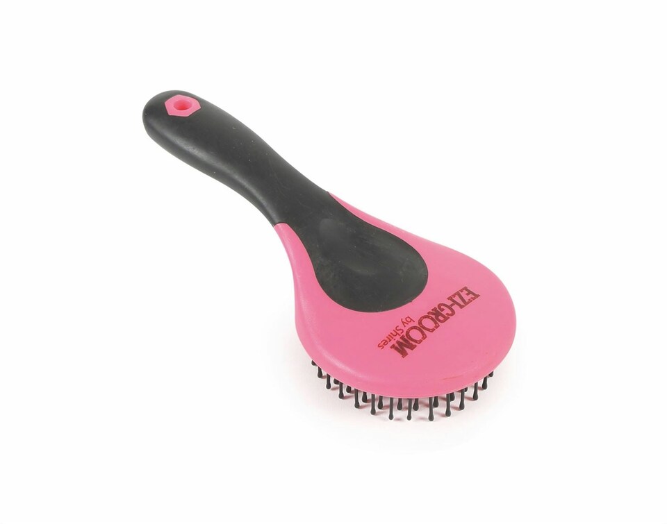 image 1 of Shires Ezi-Groom Grip Mane & Tail Brush Green | One Size