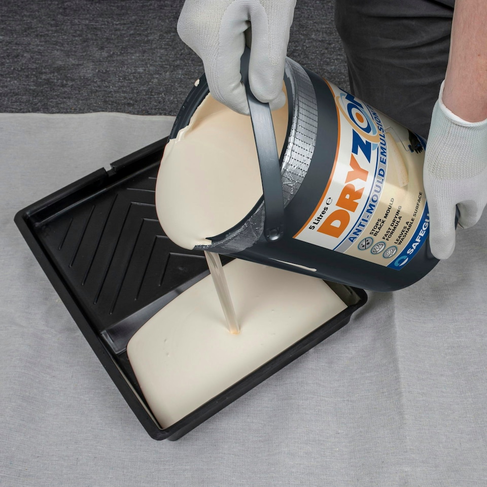 image 1 of Dryzone Anti Mould Paint - 5L Magnolia - Mould Resistant For 5 Years, 50m - 60m coverage