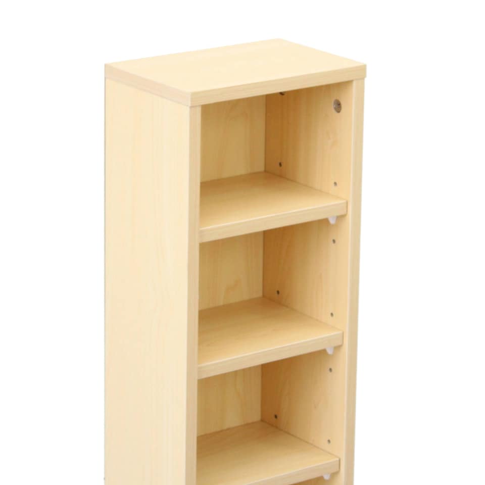 image 1 of 6 Tier Beech Wooden CD DVD Game Book Shelf Storage Tower Rack - Fits 102 CDs