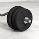 image 8 of SPORTNOW 25kg Adjustable Barbell Weights Set for Home Gym Strength Training | Black | Black