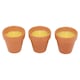 image 9 of Citronella Scented Candles Bug Mosquito Fly Repellent Indoor Garden Wax | Brown | Set of 3 | Not provided