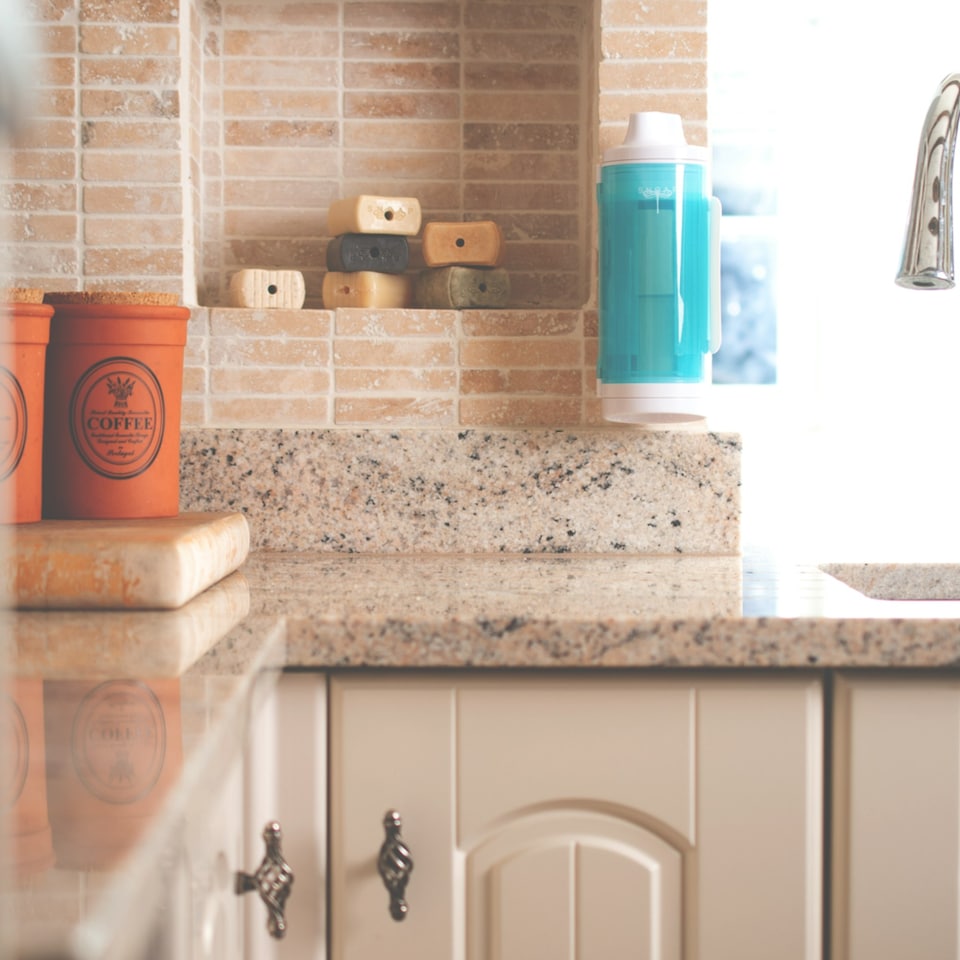 image 1 of SNOAP Dispenser (White) with wall mount and 2 Soaps