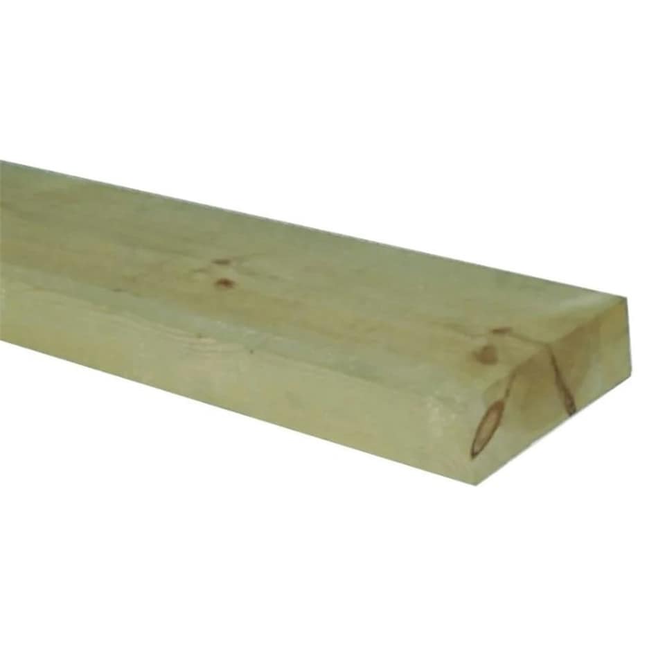 image 1 of PACK OF 10 (Total 10 Units) - 47mm x 150mm (6" x 2") Sawn Timber Carcassing Green Pressure Treated Wood - 3.6m Length