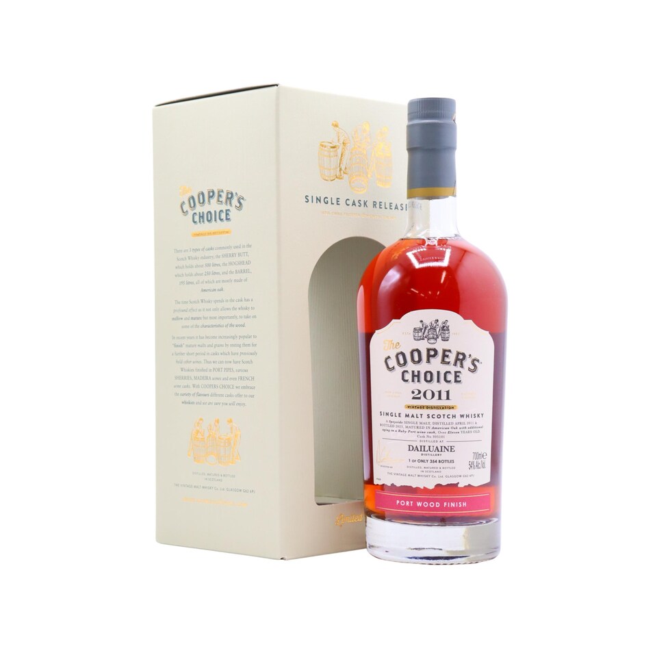 image 1 of Dailuaine - Cooper's Choice - Single Port Cask No. 305101 2011 11 year old Whisky | Multi | New | Dailuaine - Cooper's Choice - Single Port Cask #305101 - 2011 11 year old Whisky 70cl 54% ABV | 1
