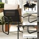 image 8 of Outsunny Garden Bistro Set, Metal Garden Furniture Set with Mesh Chairs