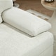 image 8 of HOMCOM 2 Seater Sofa Modern Loveseat with Metal Legs Spring Cushion Cream White