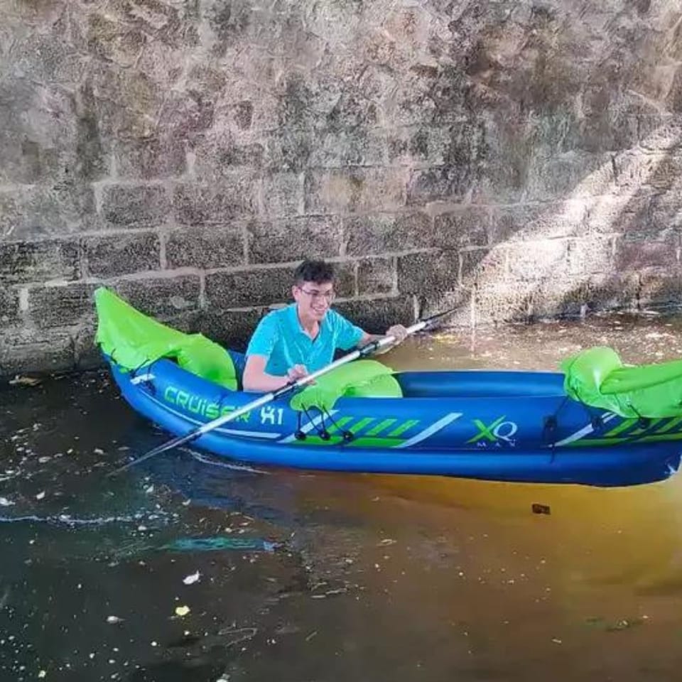 image 1 of XQ Max Cruiser 2-Person Inflatable Kayak Boat with Paddle