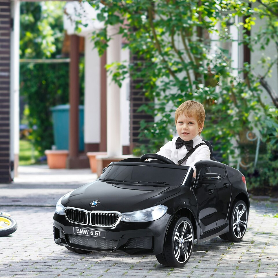 image 1 of HOMCOM Kids Ride On Car Licensed BMW 6GT 6V Electric Battery Powered Vehicle