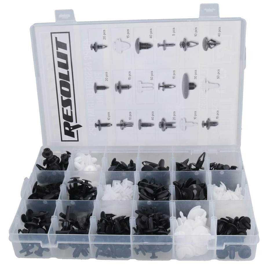 image 1 of Ford Trim Clips Rivets Retaining Retainer Grommet Clip 300pc Assortment Fixings