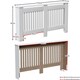 image 3 of Vida Designs Chelsea Radiator Cover Painted MDF Slatted Cabinet, White, 152cm