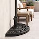 image 8 of Outsunny 9kg Half Round Parasol Base Heavy Duty Weighted Umbrella Holder Stand | Black | Black