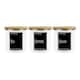 image 1 of Inverted Minimalist Tea, Coffee & Sugar Large Kitchen Canisters - Set of 3
