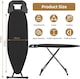 image 2 of Ironing Board 120 x 40cm Ironing Board Table Folding Metal Iron,Lightweight Iron Board Rack Foldable Non Slip Adjustable Height