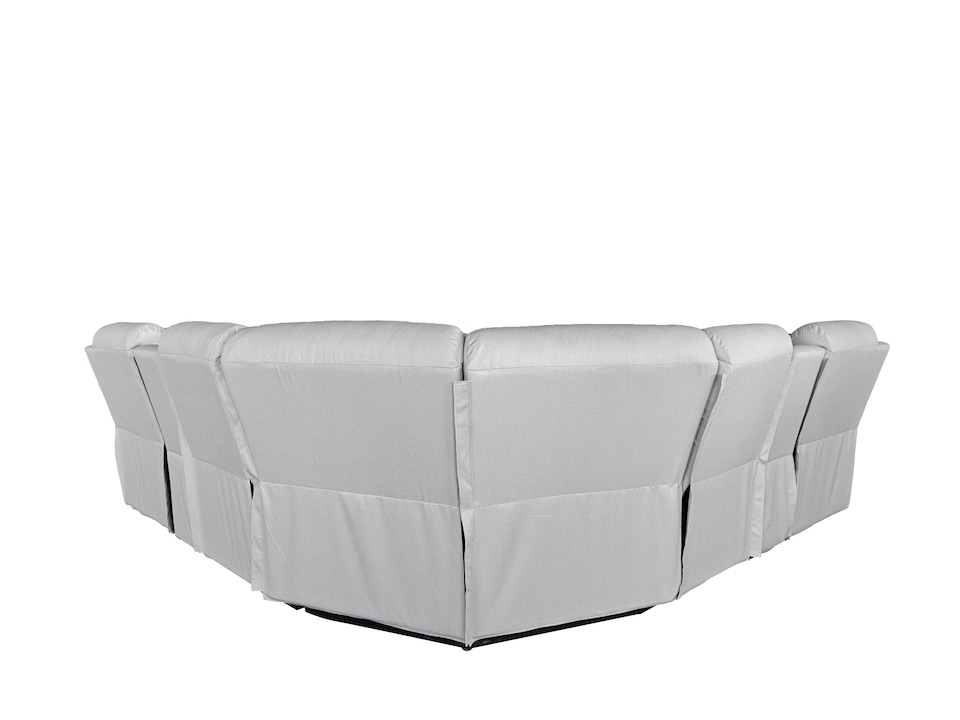 image 1 of Ravello Recline 5 Seater in Grey or Cream | Silver | One Size
