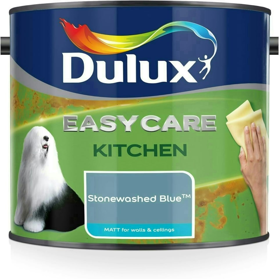 image 1 of Dulux Easycare Kitchen Matt 2.5L Stonewashed Blue