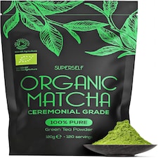 SuperSelf Organic Matcha Green Tea Powder Ceremonial Grade 120g