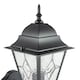 image 5 of Traditional Matte Black Cast Aluminium Outdoor Wall Light With Cathedral Glass | Black | Black | 1