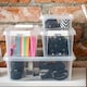 image 3 of SmartStore Home Storage Boxes, Clear 3 Sets of 3.6L