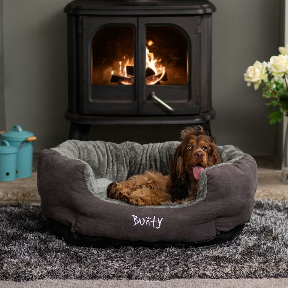image 1 of Bunty Polar Dog Bed Green | XL