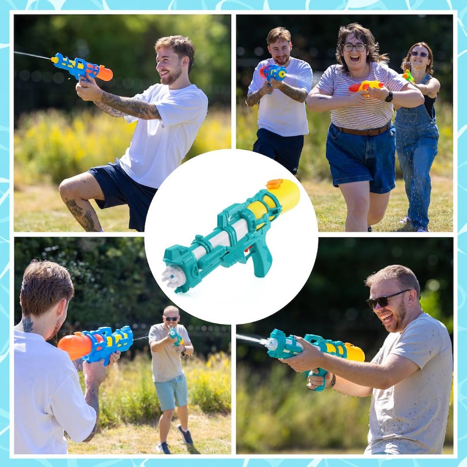 image 1 of Water Shooter for Kids Summer Blaster - Medium Water Blaster 15" x 6"/37cm x 16cm - Kids Water Shooter – Swimming Pool & Beach Party Water Blaster for Summer Fun