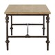 image 3 of Interiors by Premier Wood Top Coffee Table, Industrial Style Coffee table, Rectangular Coffee Table, Wood Top Metal Coffee Table Cream