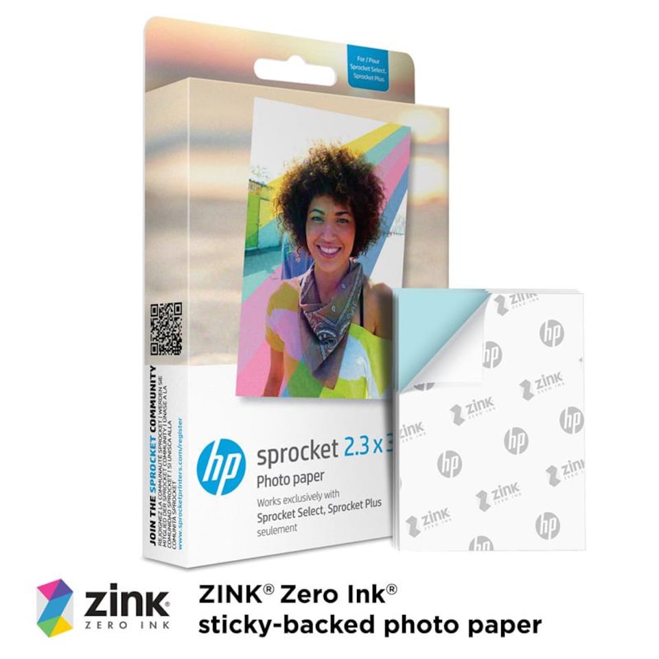 image 1 of 50 Sheets - HP Sprocket Select 50 Pack 2.3x3.4
