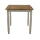 image 4 of Premium Corona Square Dining Set with Table and 2 Chairs in Grey or Brown Waxed Pine - Solid Wood | Grey | Grey | 1