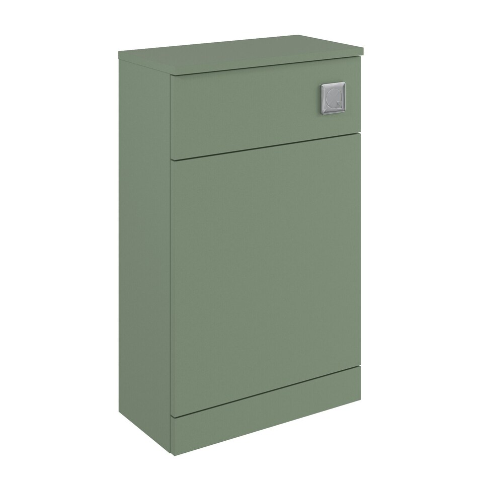 image 1 of Balterley Contemporary Bathroom Square Floor Standing Toilet WC Unit Durable MFC Material | Green | Reed Green | 830 x 502 x 260mm