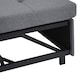 image 8 of FENCHILIN Sofa Bed with Pull-Out Sleeper Reversible Chaise Drop-Down Cup Holder Side Pockets Grey