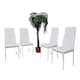 image 1 of Dining Chairs Set of 4 Pink Leather Kitchen Chairs Pink