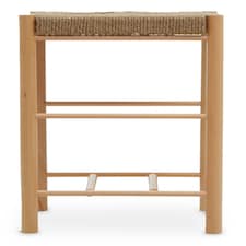 Interiors by Premier Comfortable Natural Wood Bar Stool, Intricately Handwoven  Counter Stool, Easy To Maintain Lounge Stool