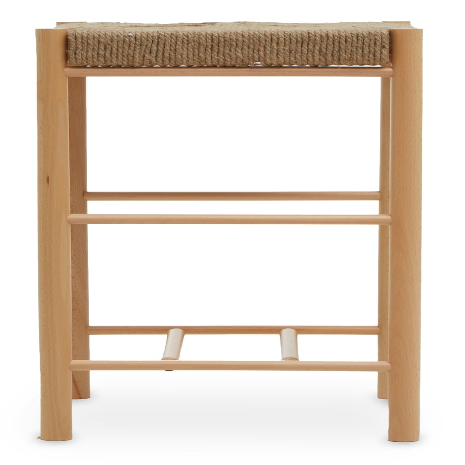 image 1 of Interiors by Premier Comfortable Natural Wood Bar Stool, Intricately Handwoven  Counter Stool, Easy To Maintain Lounge Stool