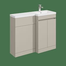 Balterley Floor Standing Compact Unit with Right Hand Polymarble Basin