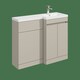image 1 of Balterley Floor Standing Compact Unit with Right Hand Polymarble Basin